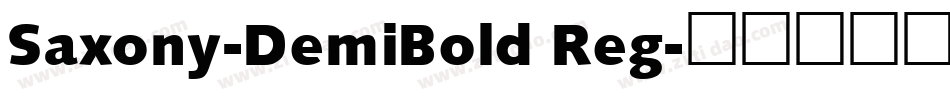 Saxony-DemiBold Reg字体转换